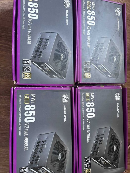 Модульные блоки Cooler Master MWE Gold 850W - V2 (Почти новые)