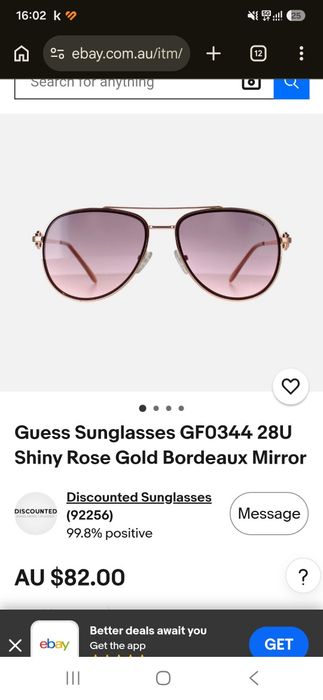 Guess солнзащитные очки оригинальные