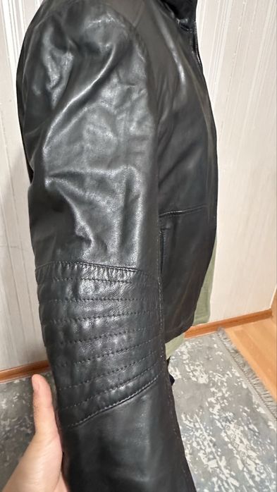 Оригинал boss кожаная куртка