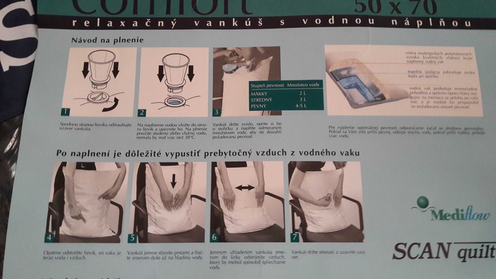 Възглавница универсална -ОХЛАЖДАЩА,пълни се с вода