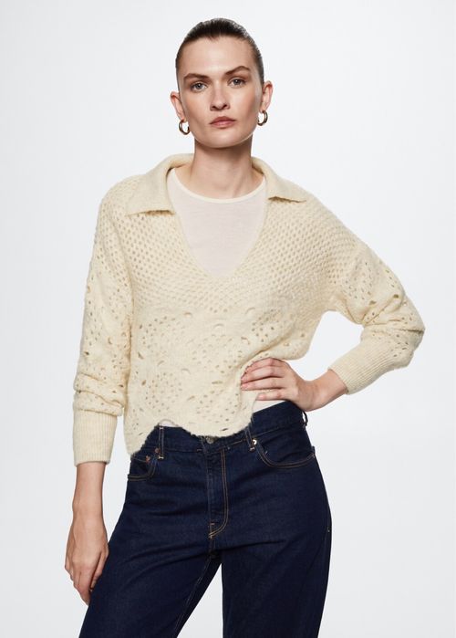 Mango V-образен пуловер