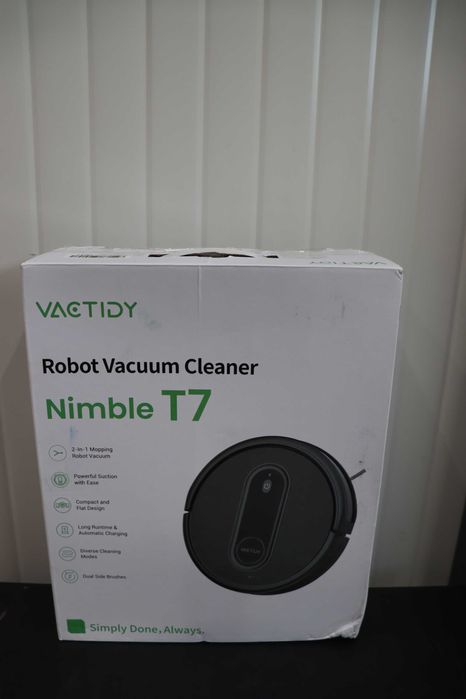 Прахосмукачка-робот 2в1 Vactidy Nimble T7,  Mop Combo, WiFi/App/Alexa