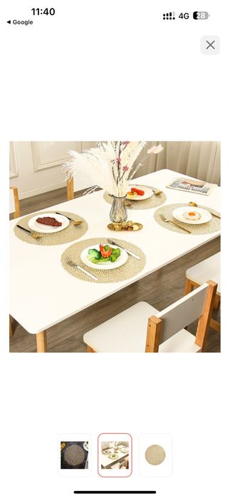 Сервировачные скатерть под тарелки