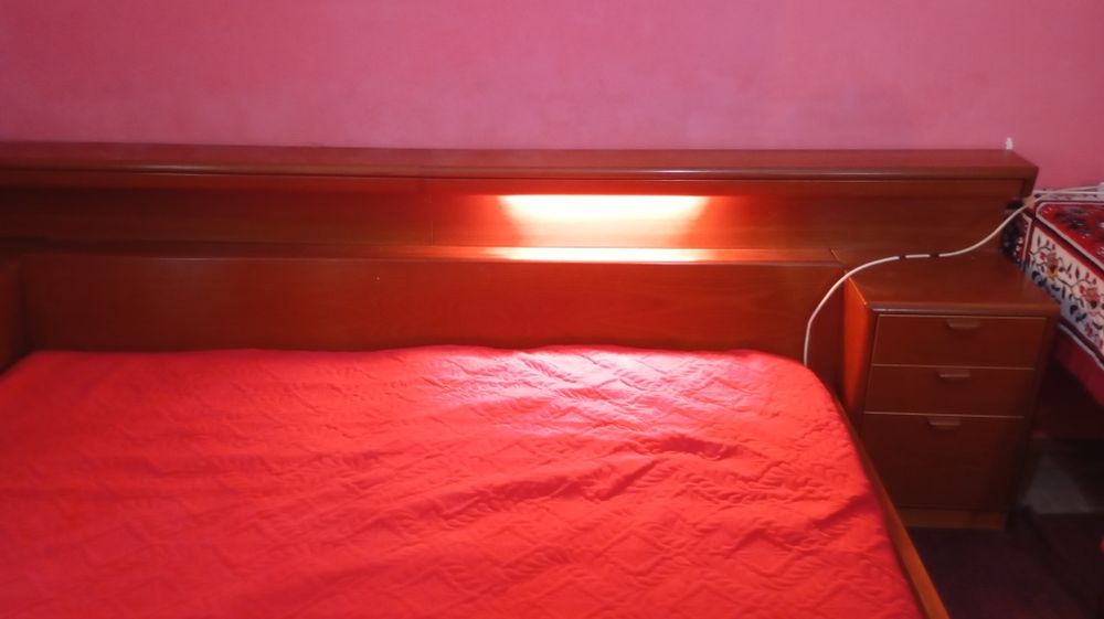 Pat dublu matrimonial reglabil cu lumină incorporata +2 saltele import