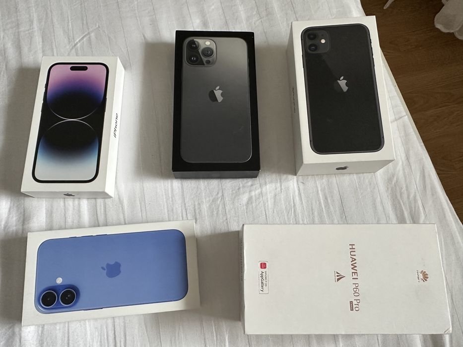 Vand cutii de telefoane Iphone 11- 13ProMax-15Pro-16 si Huawei P60Pro