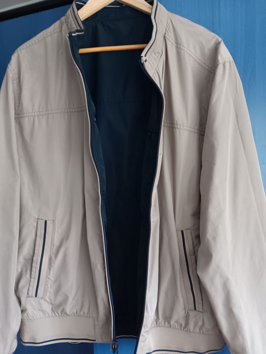 Vand geaca bomber cu 2 fete  primavara-toamna 3xl