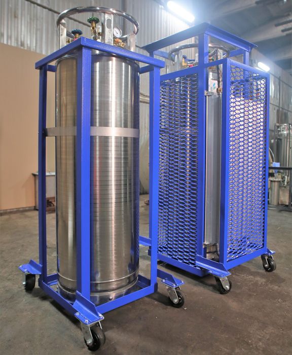 Криоцилиндр для жидкого азота, кислорода, аргона