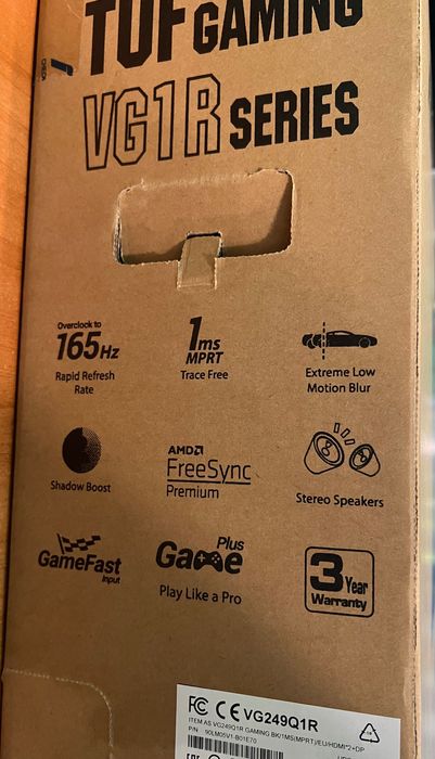 PC Gaming Myria Digital V40W + Monitor ASUS TUF Gaming VG249Q1R