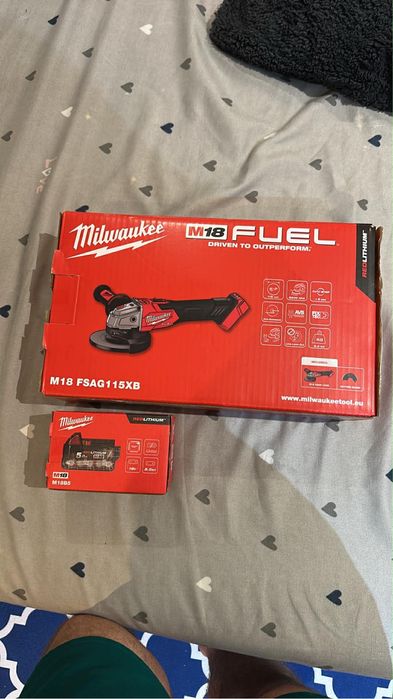 Polizor unghiular (FLEX) Nou/ sigilat Milwaukee 18v FUEL brushless cu rapidstop si baterie de 5ah