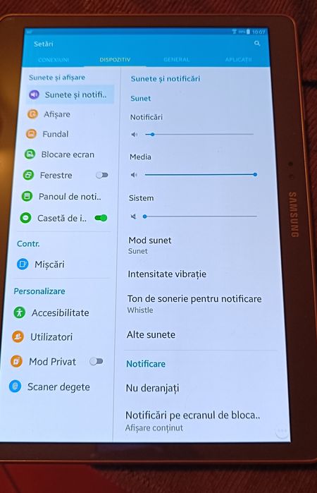 Samsung tabletă 10,5" seria S8-T800 Super.Amoled culori vii