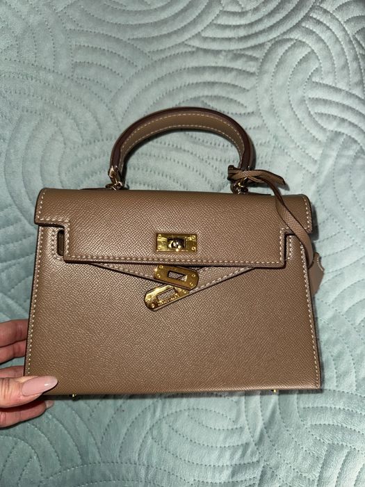 Чанта Kelly бежово/кафява