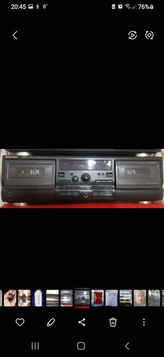 Аудиокассеты с записами. Aiwa стойка. Technics rs-tr474.