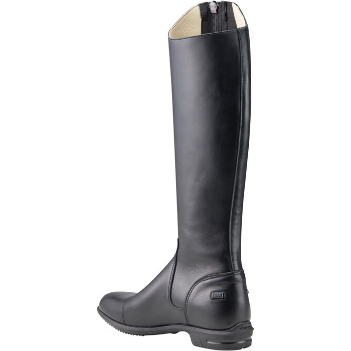 Cizme piele echitație 560 Negru Adulți - produs resigilat Decathlon