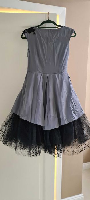 Rochie ocazie tulle cu buline