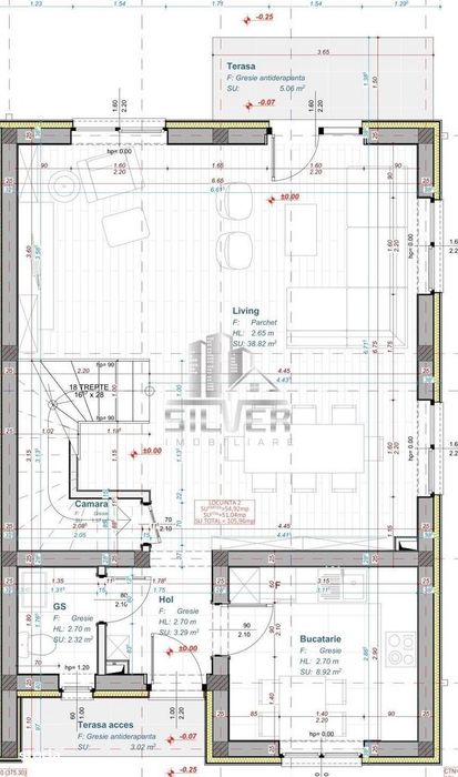 Casa tip duplex  la cheie.