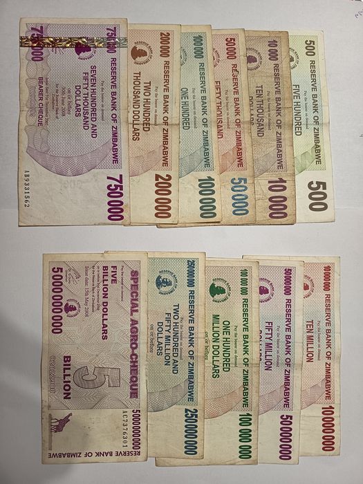 Банкноти Зимбабве