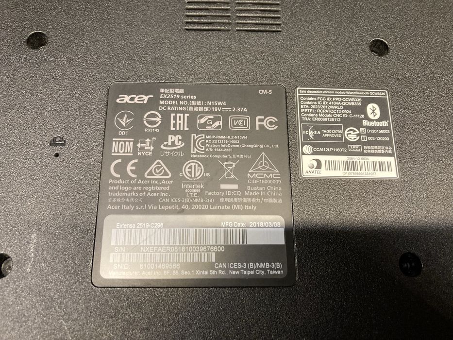 Продам ноутбук acer dell