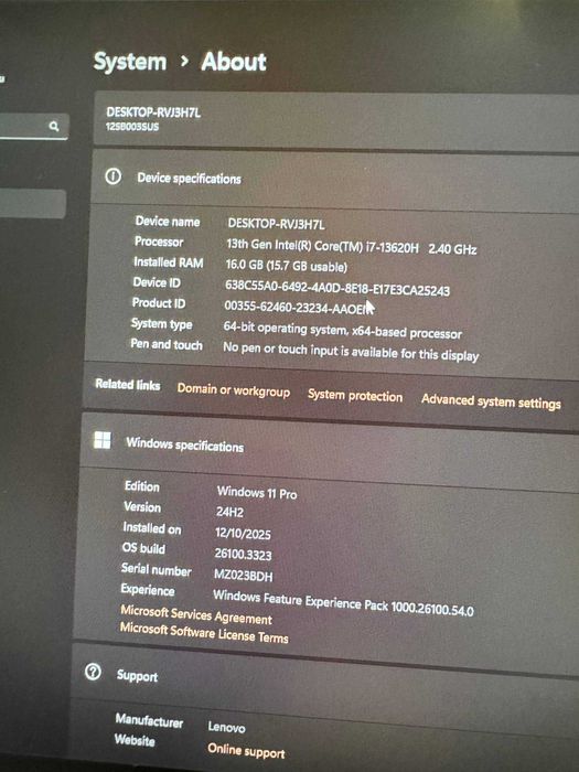 Американский Моноблок Lenovo 27" Thinkcentre neo 50a 27 Gen 5