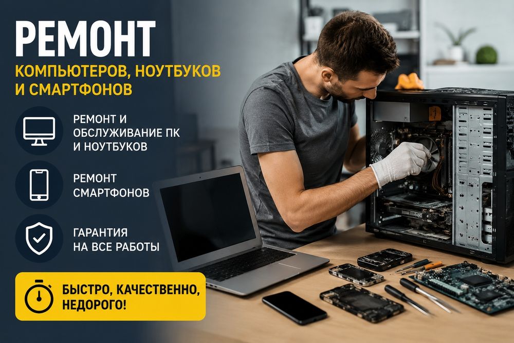 ремонт пк / ноутбуков / телефонов