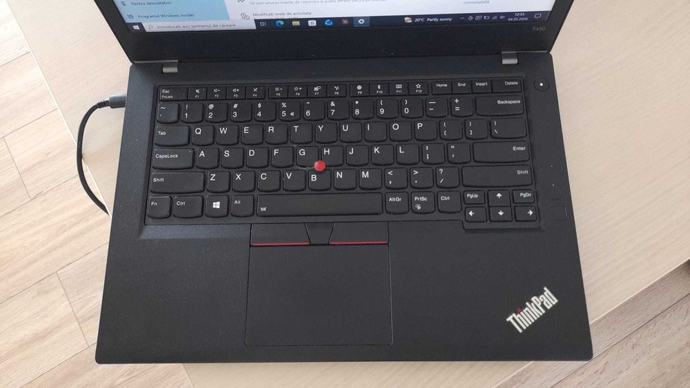 Laptop Lenovo ThinkPad T480, Intel Core i5-8250u, 8 GB DDR4, ssd 256 GB NVME, Display 14 Inch FHD  850 LEI