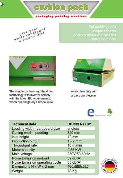 Tocator carton CP333 NTi s2 - reciclare -