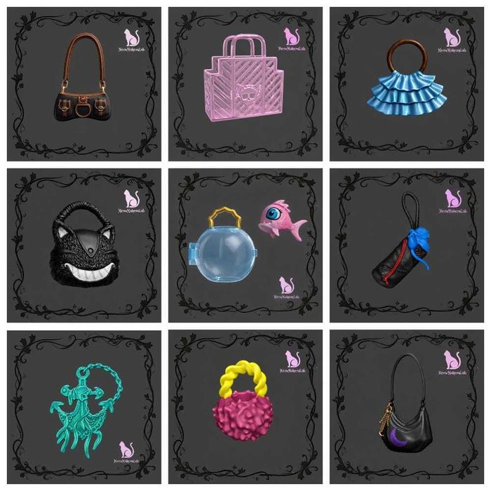 3D сумки для кукол Monster High, Ever After High