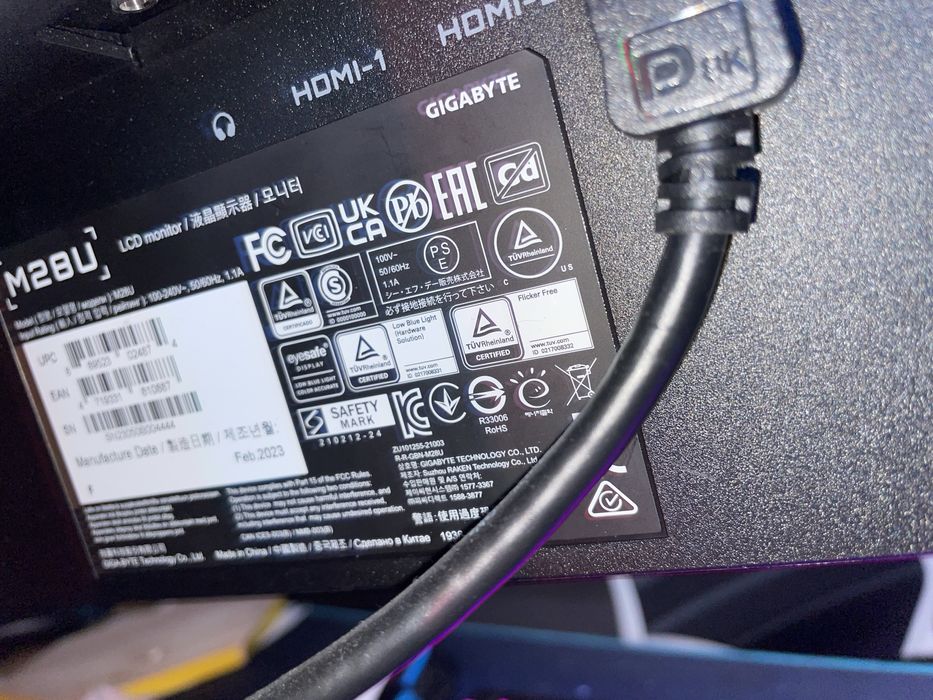 Vand monitor gaming LED IPS Gigabyte 28