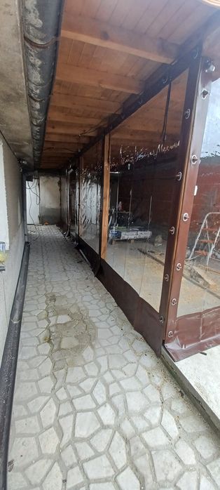 Ветроупорни завеси от  кристал винил