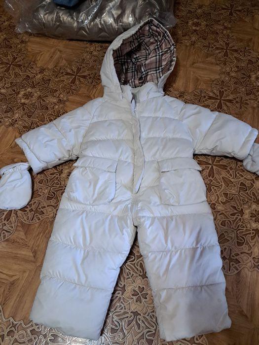 Комбинезон белый размер 68 см