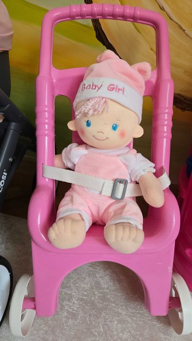 Детски играчки-кола за бутане, конче, двулицев килим, масичка и стол