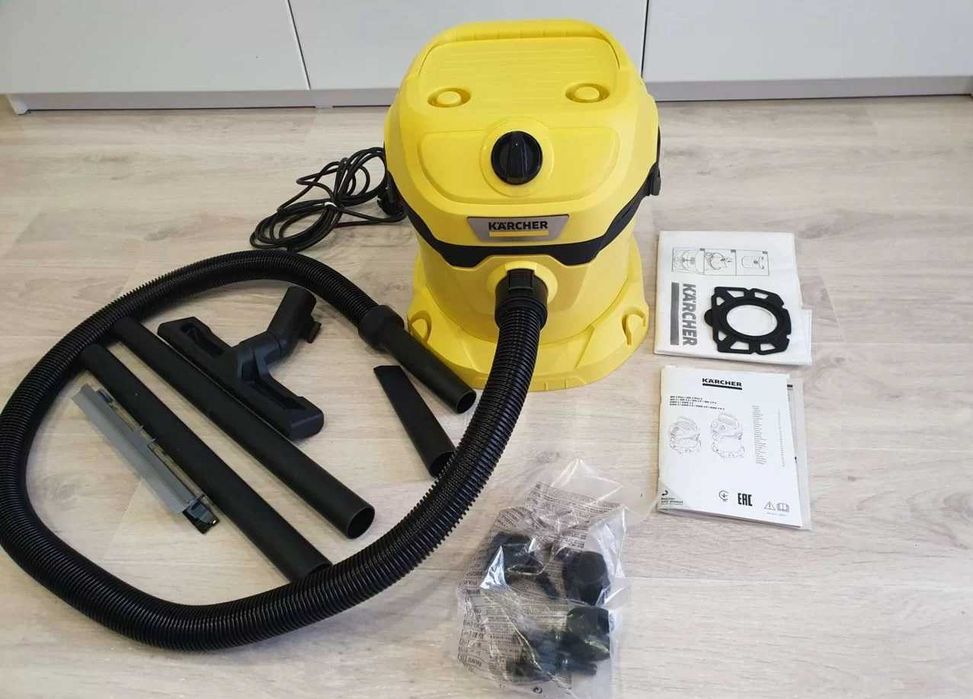 Мултифункционална прахосмукачка за сухо мокро почистване Karcher WD 2 Plus V-12/4/18 1000 W  12 л.