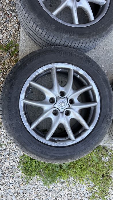 Джанти Porsche 19 цола 5х130 с летни гуми Continental 275/50