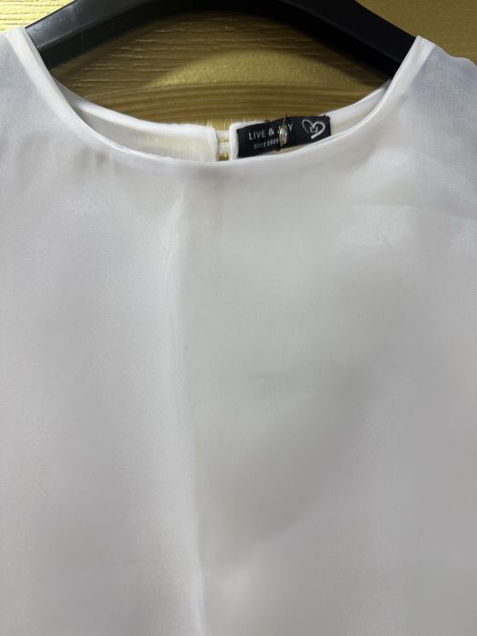 Нарядная кофточка из шифона . Италия .на втором фото с рукавом такая .