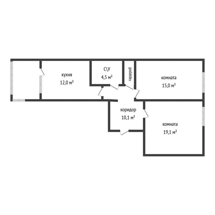 Продам 2-х комнатную квартиру в микрорайоне Береке