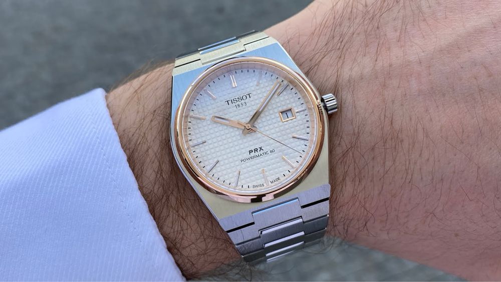 Tissot prx White gold