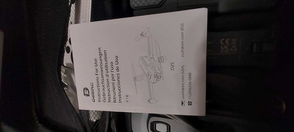 Dronă DEERC D25 cu cameră HD 1080P, 5G , 2x20min