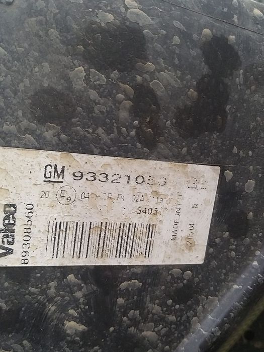 Far dreapta opel meriva a x03 93321053 89308560