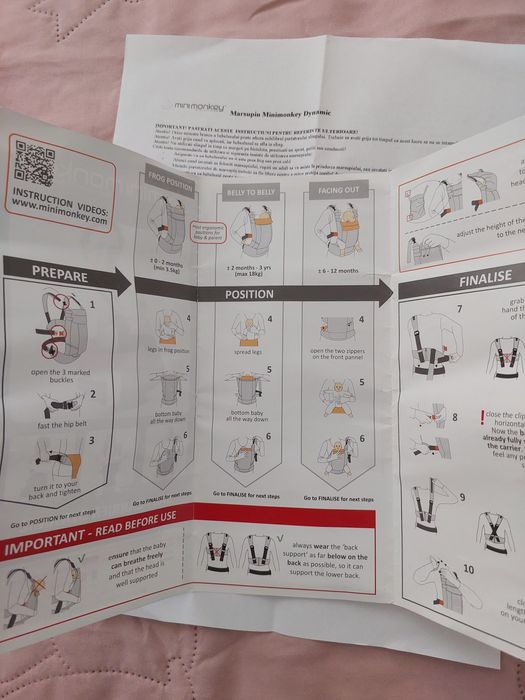Marsupiu ergonomic Minimonkey Dynamic