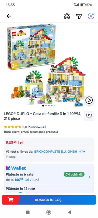 Vând cutie de 80 l plina cu lego duplo
