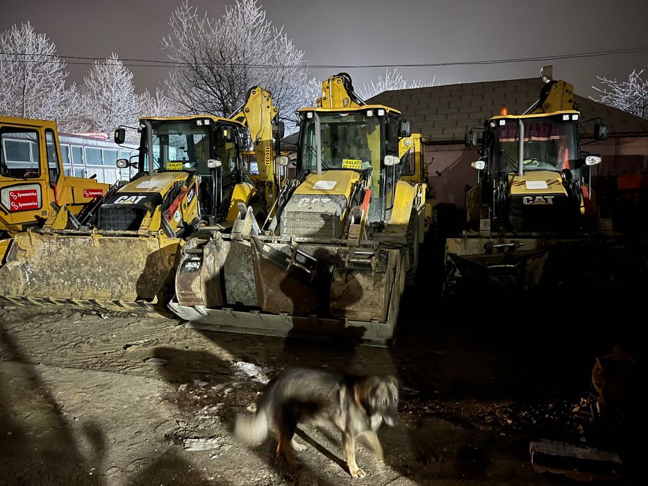 Excavator pe roti, buldoexcavator cu picon, cilindri compactori 2-14 t