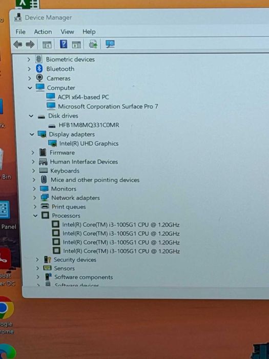 Microsoft Surface Pro 7 i3-1005G1/4RAM/128SSD/QHD Touch