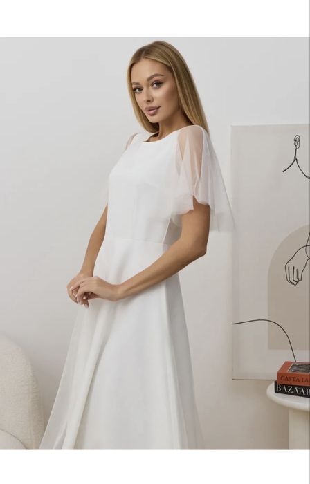 Вечернее белое платье