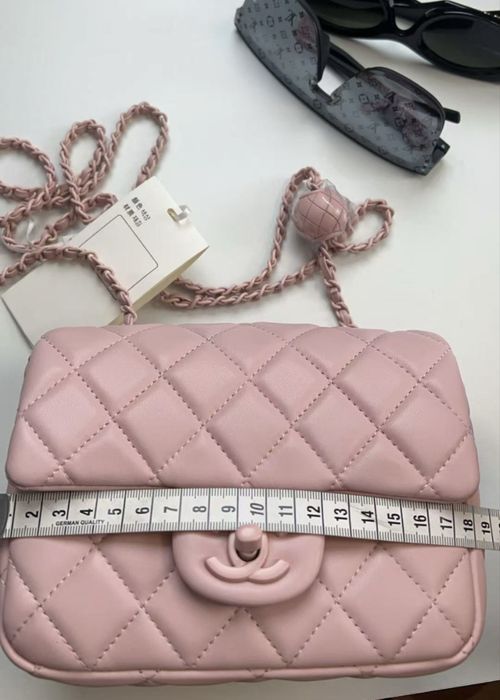 Geanta piele small pink bag