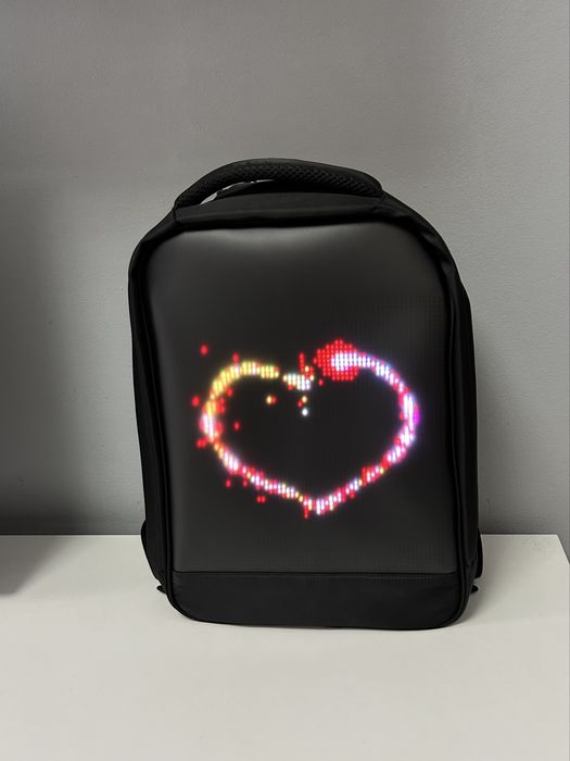 Rucsac inteligent Smart Leziter Pixo LED negru