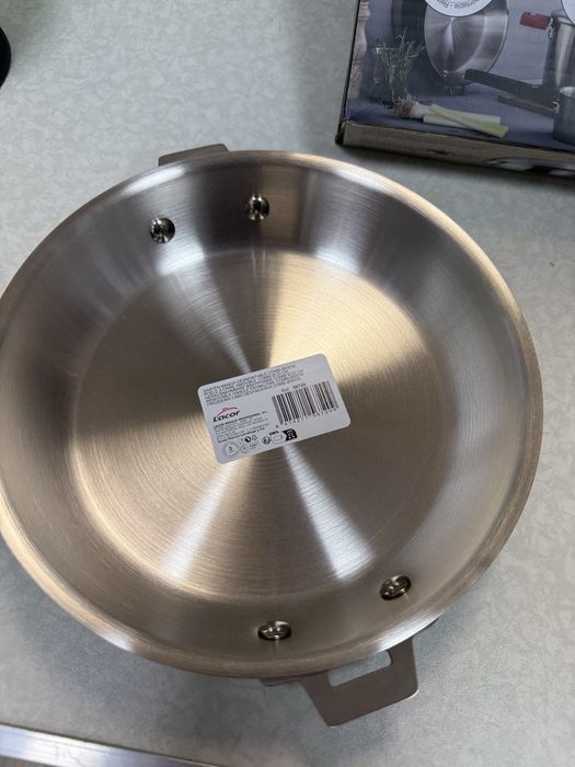 Подвижен комбиниран тиган от неръждаема стомана 20 см