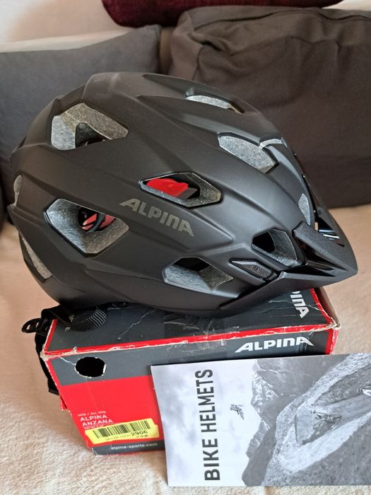 Casca ciclism Alpina Anzana adulti negru mat