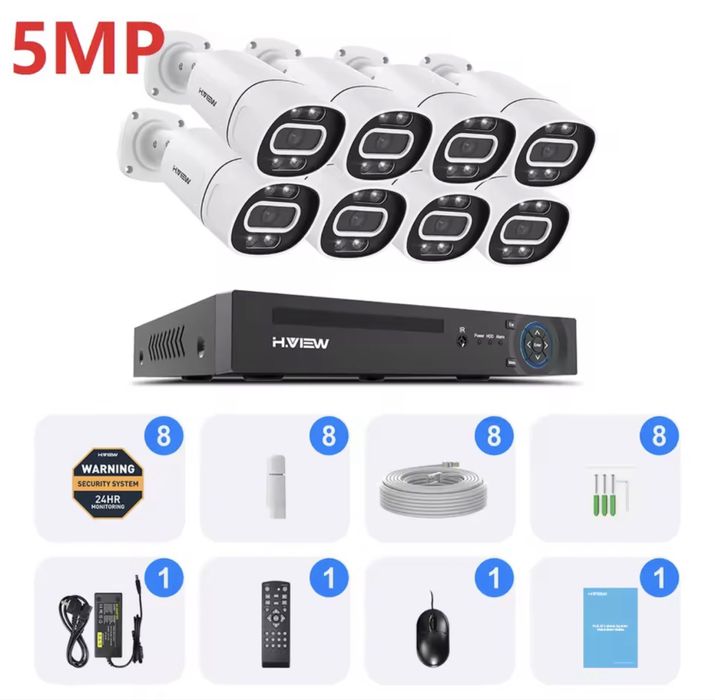 Vindem si Montam Camere Supraveghere Video KIT Complet 4/8/12 CAMERE