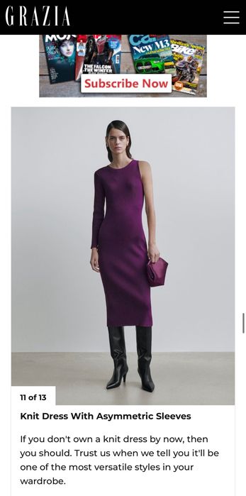 Rochie Massimo Dutti knit studio M nouă