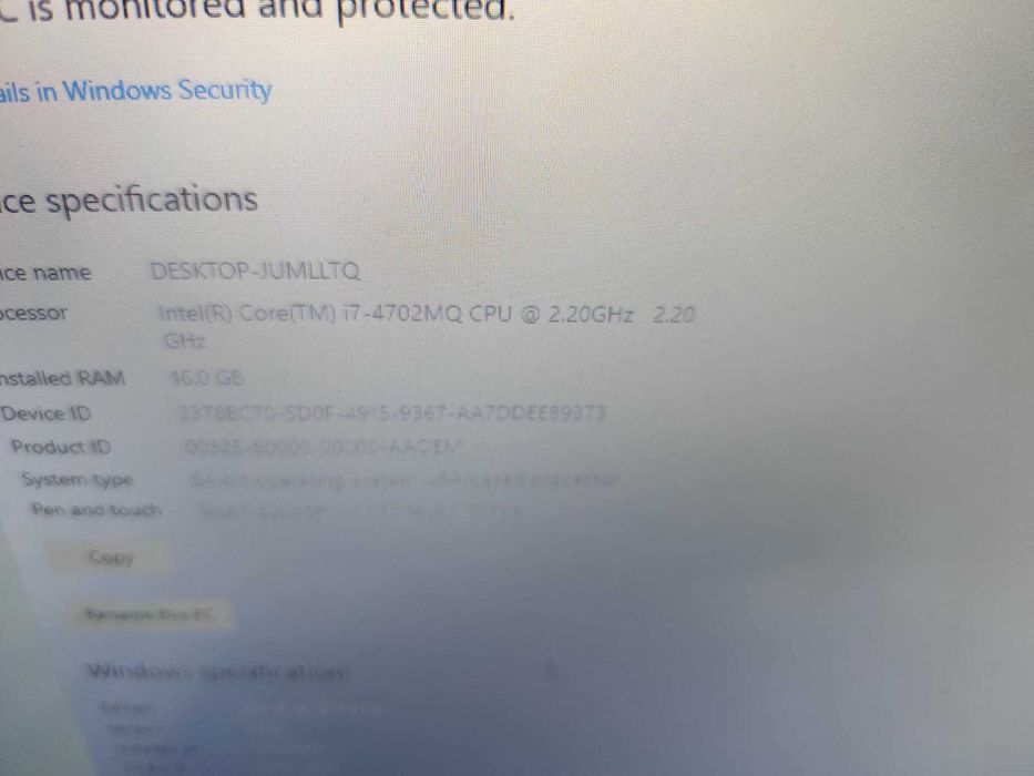 Laptop HP Envy 17, I7, 16Gb Ram, ssd256+750Gb Hdd, touchscreen, pv ded