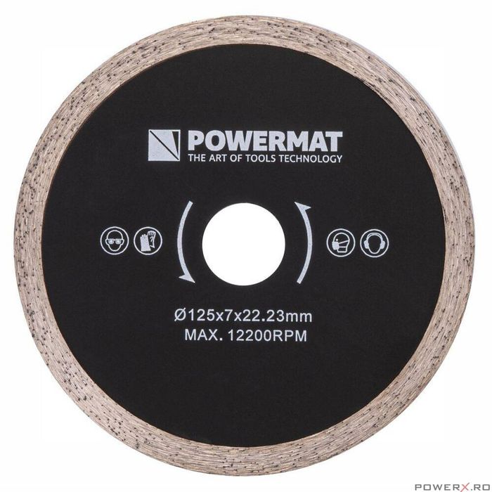 Fierastrau circular de mana industrial pentru placi ceramice, 125 mm